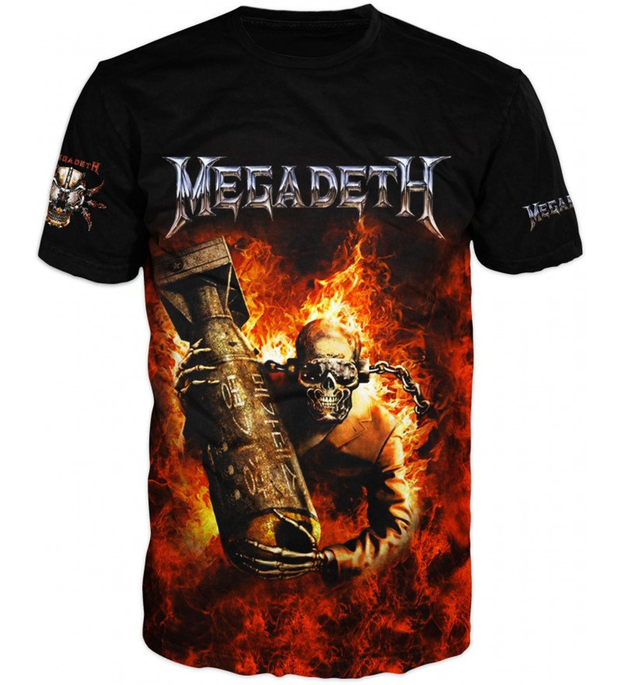 3D full Printed Brand NEW Fashion Tshirt MEGADETH