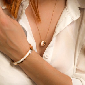 Sierlijke Baguette CZ-armband: roségoudgevulde manchetarmband