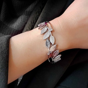 Pulsera de rama de olivo, brazalete de hoja, pulsera griega antigua, pulsera ancha de oro, pulsera griega, pulsera de hoja de olivo, regalo para ella