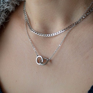 Sterling Silver Eternity Circle Necklace: Rose Gold Infinity CZ Jewelry