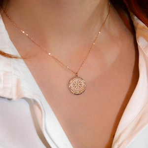 Sun Necklace, Ancient Greek Sun Pendant, Vergina Sun Necklace, Gift For Her, Macedonian Sun Engraved Charm, Bridesmaids Gifts, Greek Jewelry