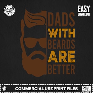 Bearded Dad PNG: Father&#39;s Day Clipart (Digital Download)