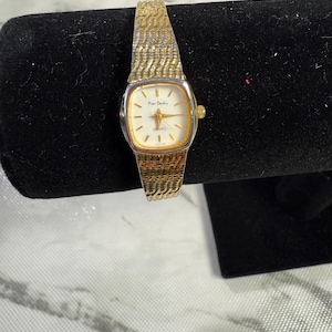 Vintage Wrist Watch Pierre Cardin Gold Tone Women&#39;s Quartz Stainless Steel Needs Battery