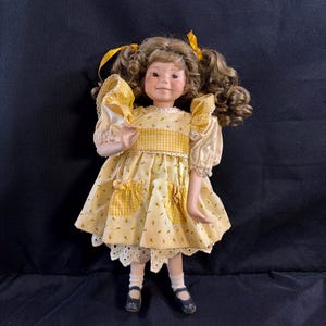 Vintage Ashton Drake Sunshine and Lollipops Doll 1995 by Dianne Effner | Porcelain Collectible Doll | Limited Edition Girl Doll