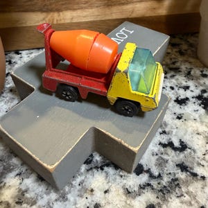 Vintage PlayArt Red Chrome Concrete Truck | Made in Hong Kong | Diecast Cement Mixer Toy | Retro 1970s Construction Vehicle J102