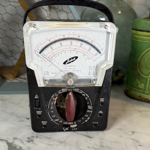 Vintage Analog Electric Test Meter Multimeter Triplett 3030 Made in the USA Quality Lenkurt