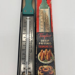 Vintage Taylor Candy and Jelly Thermometer 12 1/2 L Farm House