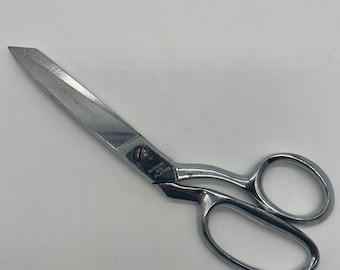 Vintage Joy Superedge 88 Scissors by Rex Cutlery Germany Chrome Plated 8 inch Crafting Sewing Dress Making