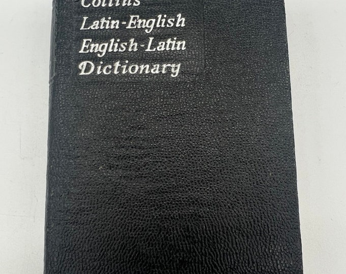 Vintage Collins Latin English Dictionary Pocket Size Reference Etsy