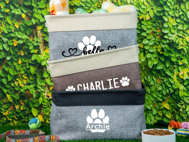Dog Toy Basket personalized Pet Storage Basketcustom Dog Toy Etsy