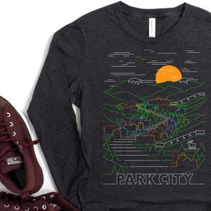 Retro Park City Utah Shirt - Unisex Skiing Park City Utah Shirt - Vintage Park City and Deer Valley - Park City Ski Resort T-Shirt