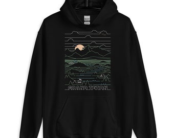 Sudadera con capucha vintage del Parque Nacional Grand Teton Wyoming