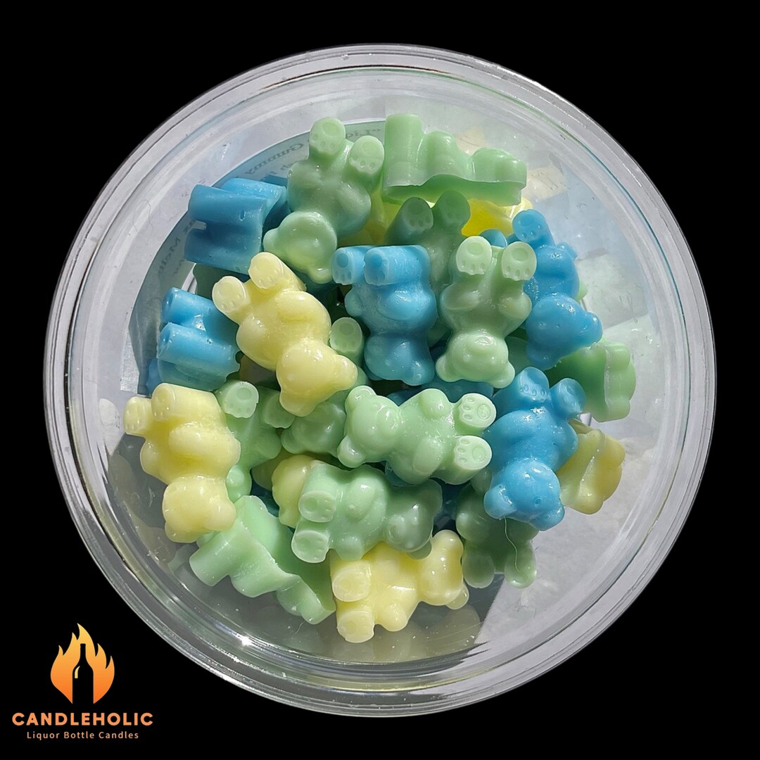 Wax Melts liquor Gummy Bears/ 12oz/ 50 Medium Sized Bears/ Etsy