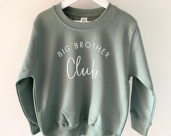 Big Brother Club Sweatshirt, Big Brother Jumper, Pregnancy Announcement, Big Brother Announcement, Promoted To Big Brother, Sibling Jumper