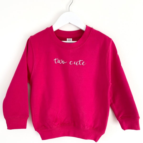 Two Cute Second Birthday Sweatshirt