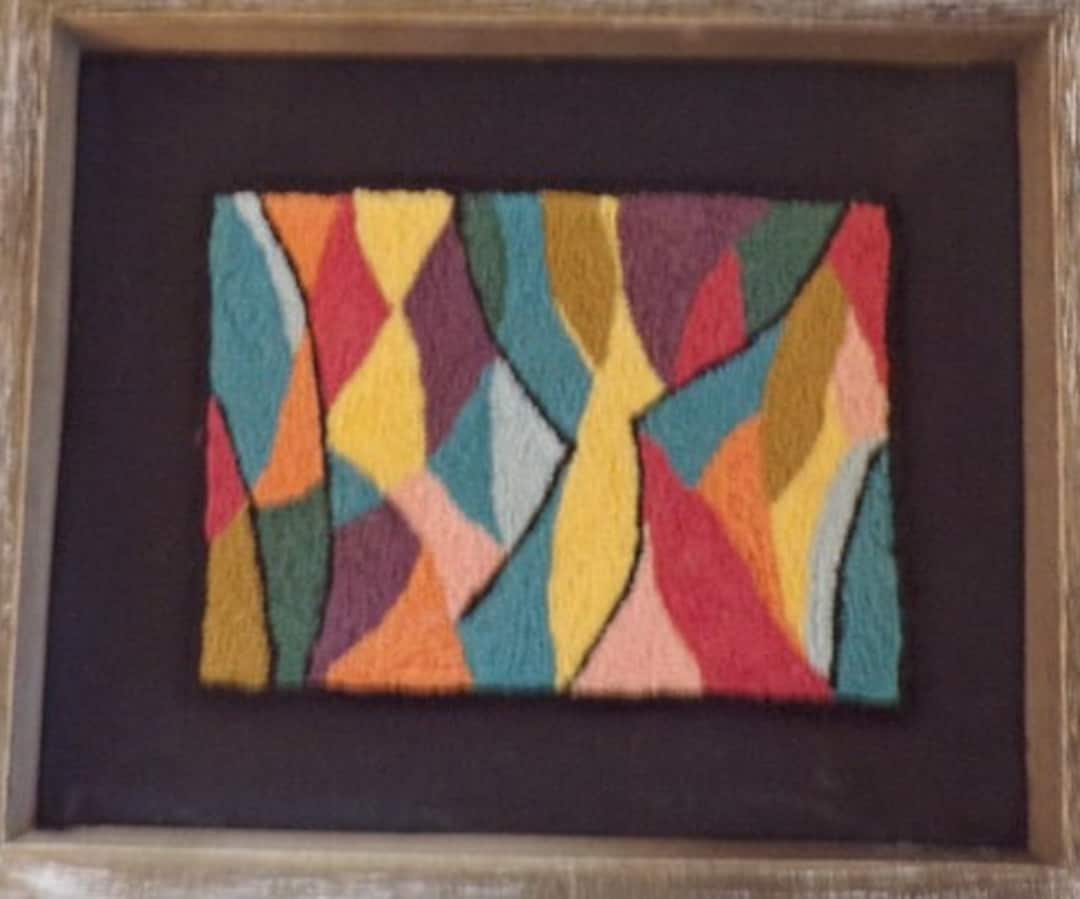 Punch Needle Designs, Crazy Scrappy Pattern, Ultra Punch Needle 3 Piece Set. No Slip