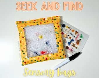 Seek And Find Sensory Bags | ISpy Game | Weighted Discovery Bags | Quiet Activity | Busy Bag | Fun For All Ages