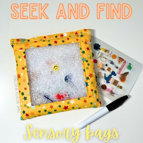 Seek And Find Sensory Bags | ISpy Game | Weighted Discovery Bags | Quiet Activity | Busy Bag | Fun For All Ages