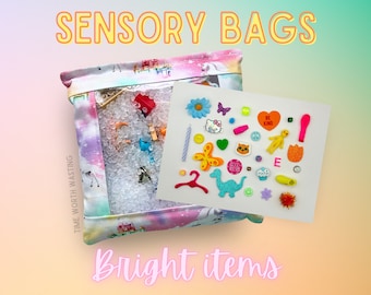 Bright Bag | Seek And Find Sensory Bags | I-Spy Game | Weighted Discovery Bags | Quiet Activity | Busy Bag | Fun For All Ages