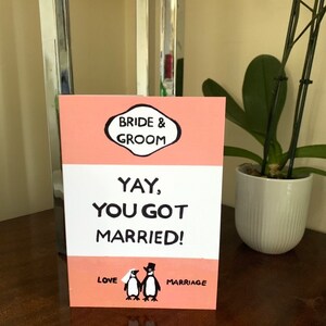 ¡Sí, te casaste! - Tarjeta de felicitación con portada de libro de Penguin