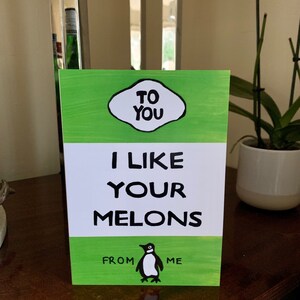 Your Melons - Penguin Book Cover Greetings Card