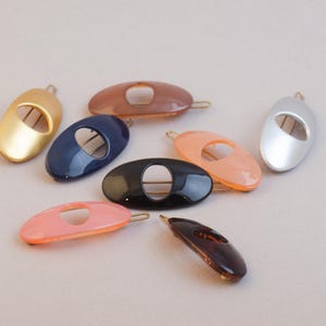 Classic Loop Pin - Mini Oval Barrette - Hair Ball Rod - Handmade in France