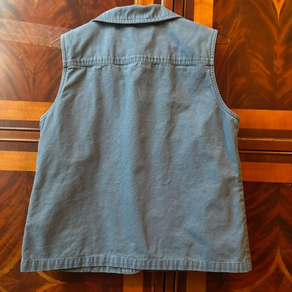 90s 100% cotton button up shirt/vest / size S - image 2