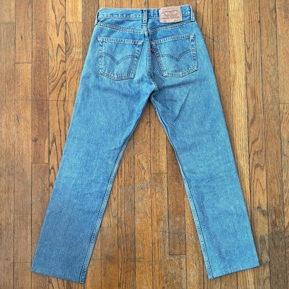 Vintage 90s Levi’s 501 Straight Leg Jeans / Mid R… - image 5