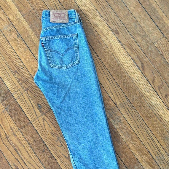 Vintage 90s Levi’s 501 Straight Leg Jeans / Mid R… - image 9