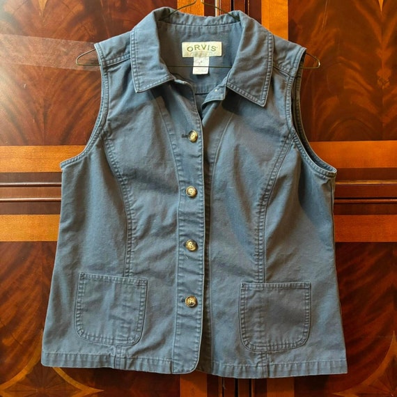 90s 100% cotton button up shirt/vest / size S - image 1