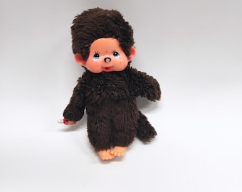 Little monkey toy Monchhichi,, Soft plush monkey, Monchhichi, Sekiguchi edition, Old collectibles toy, Pacifier Sucking Monkey
