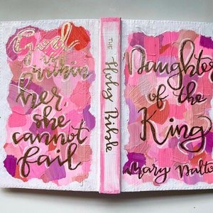 Hand painted Holy Bible (ABSTRACT/ PATTERN)