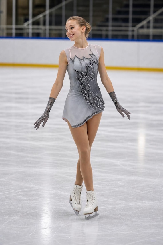 grey figure skating dress GOT - Game of Thrones - Competition Size 12-14 Yrs search_terms::prints