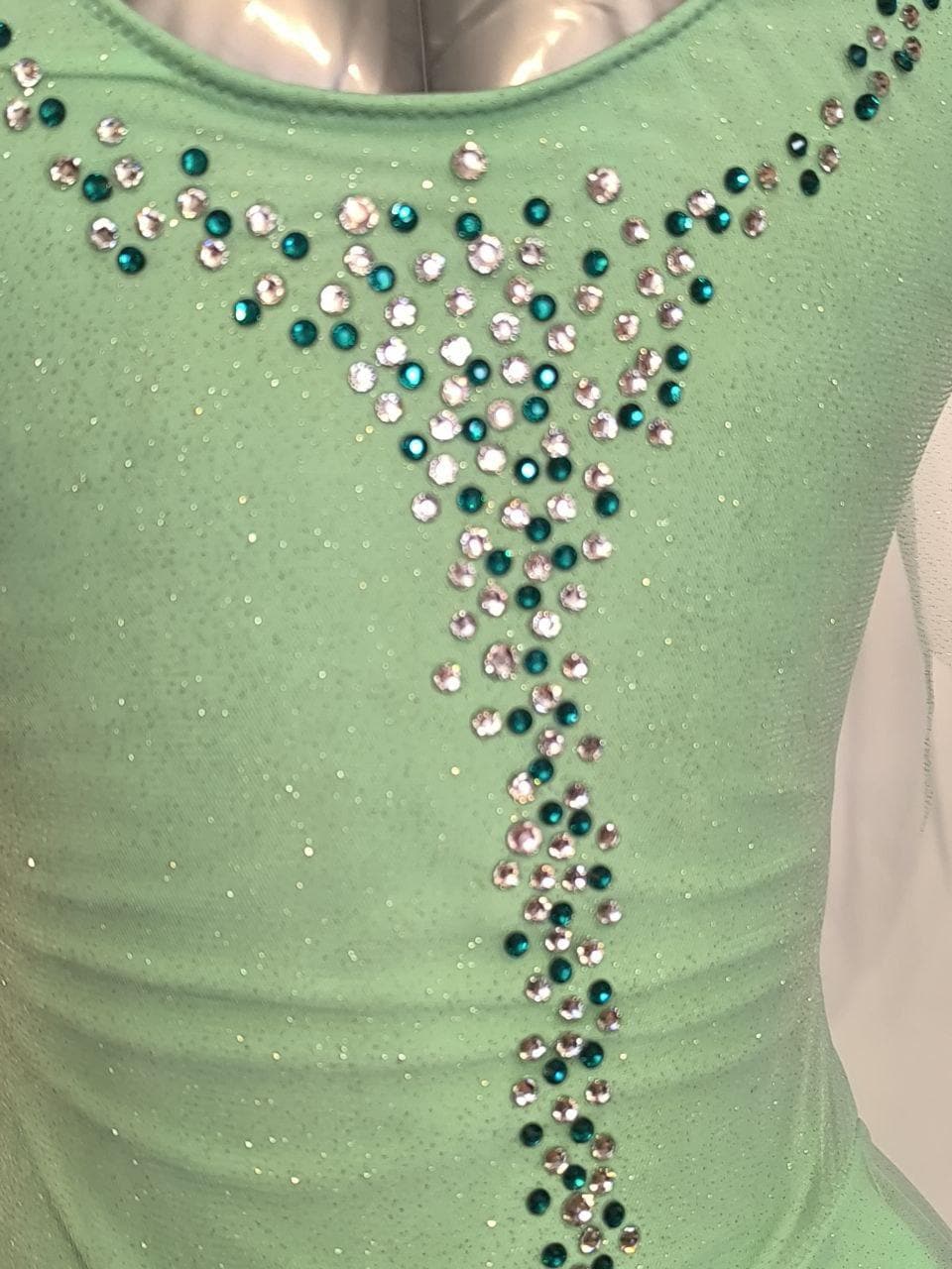 green emerald velvet dress JR717 Tiarella Dress - Skating Apparel main image 1