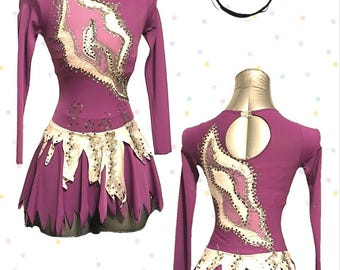 Eiskunstlaufkleid 9-10 Jahre - Thema Cirque du Soleil