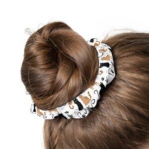 Scrunchie, Cat Scrunchie, Gift for Her, Hair Scrunchie, Hair Accessories, Girl Scrunchie, Birthday Gift, Gift for Friend,
