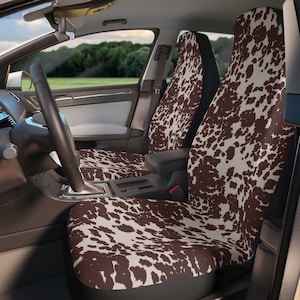 Car Seat Covers, Cow Seat Cover, Car Accessories, Gift for Him, Gift for Her, Birthday Gift, New Car Gift,