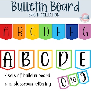 Conjunto de letras brillantes para tablón de anuncios, visualización del alfabeto y números del tablón de anuncios, banderines brillantes del alfabeto y visualización de pancartas