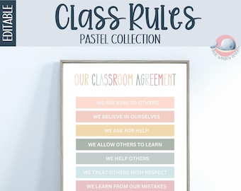 Christian Classroom Rules Class Rules Poster Homeschool - Etsy