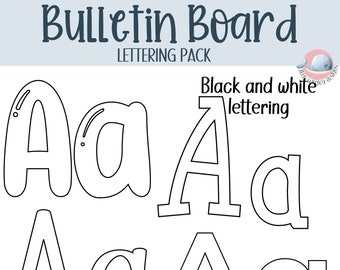 Printable bulletin board lettering pack, classroom display headers, classroom decor, classroom letter set