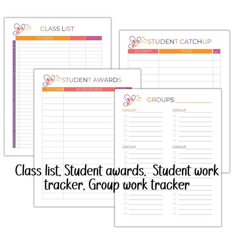 Teacher Planner 2023 Printable Weekly Lesson Planner - Etsy Australia