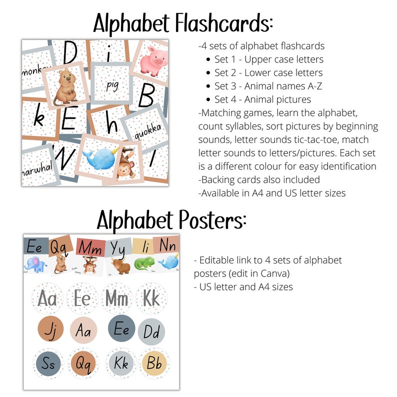 Boho Rainbow Classroom Decor Bundle Editable Classroom Decor Etsy