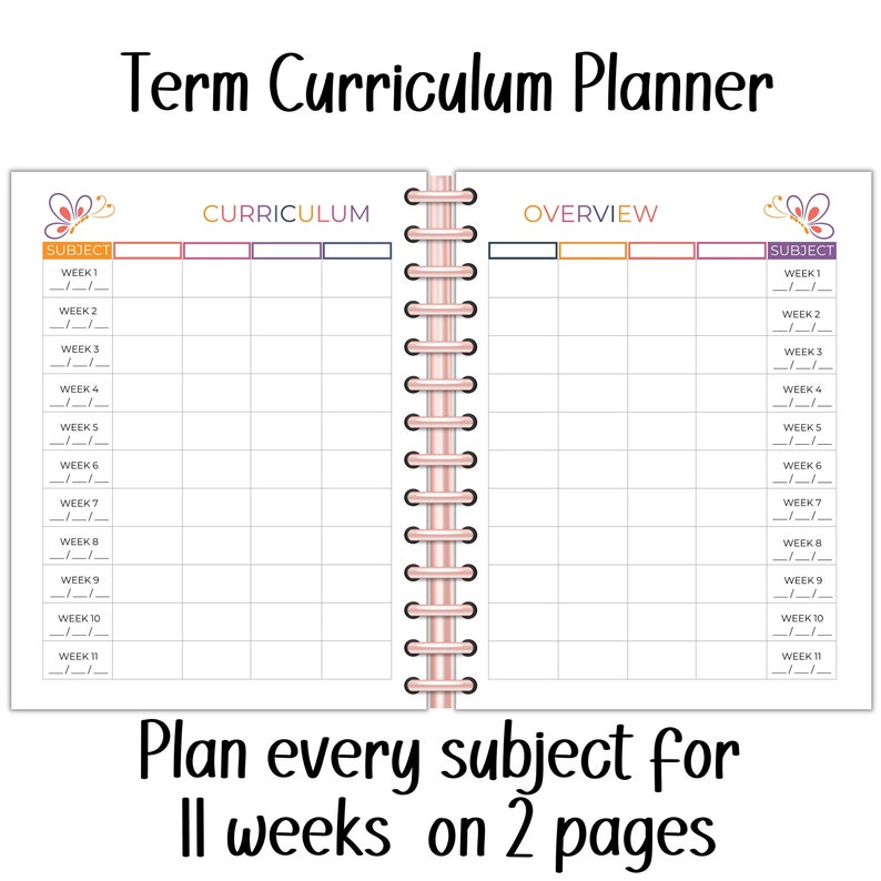 Teacher Planner 2023 Printable Weekly Lesson Planner Etsy Australia
