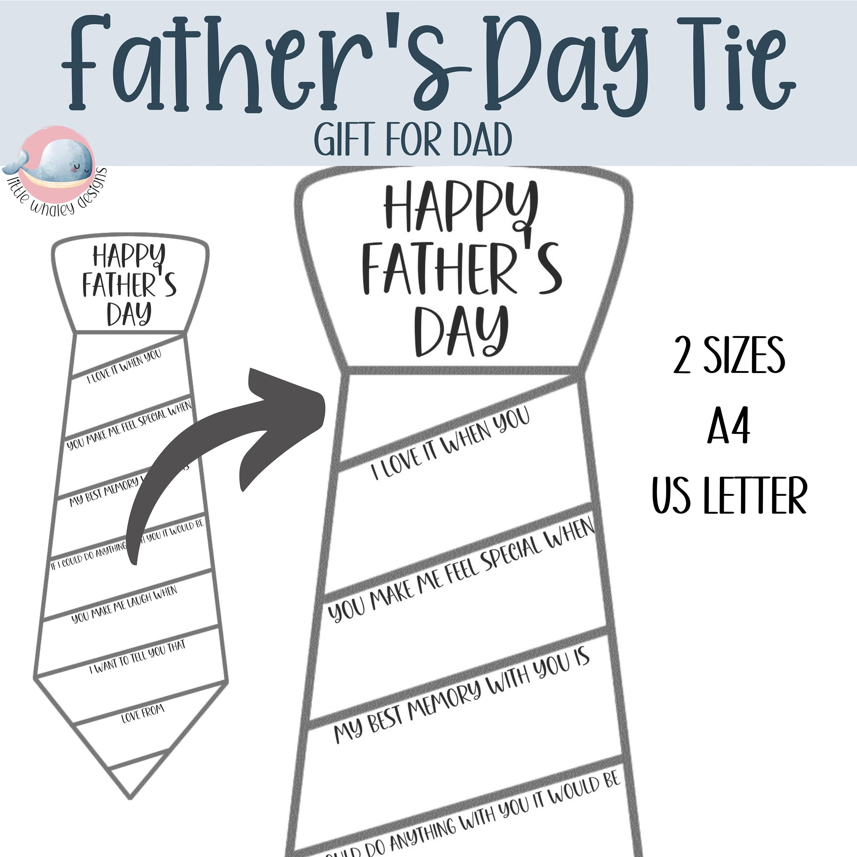 Tie Fathers Day Card pic