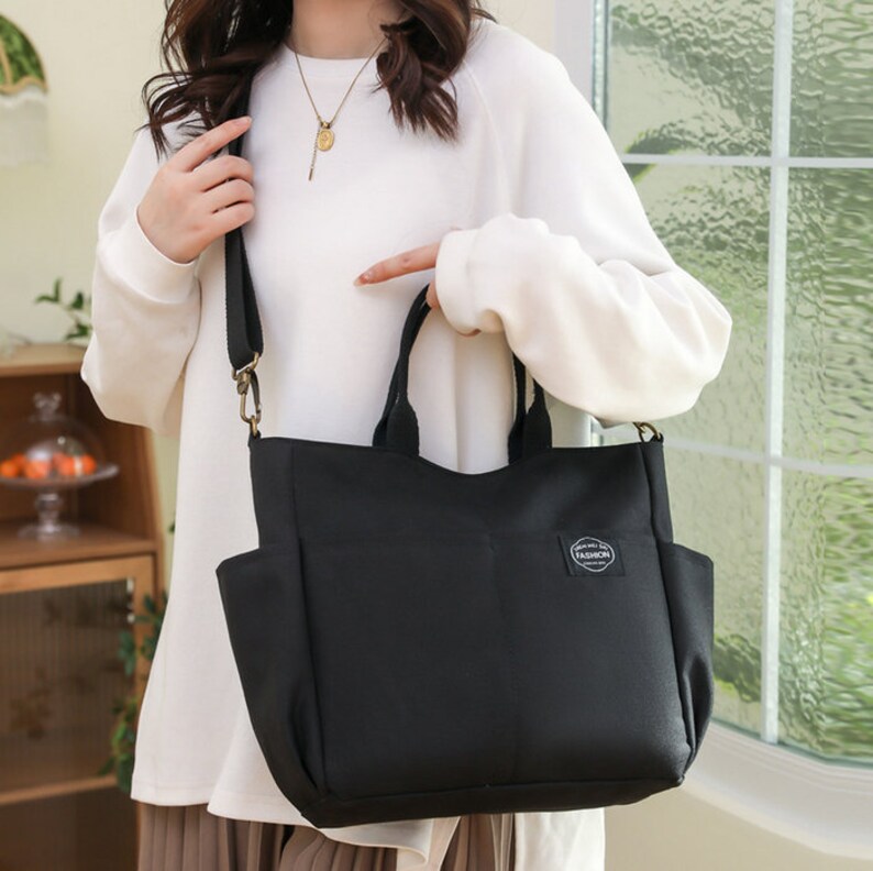 Shoulder Canvas Bag/large Capacity Etsy