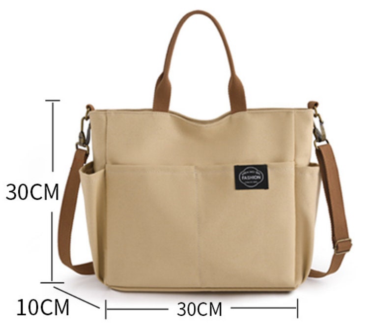 Shoulder Canvas Bag/large Capacity Tote/commuter - Etsy