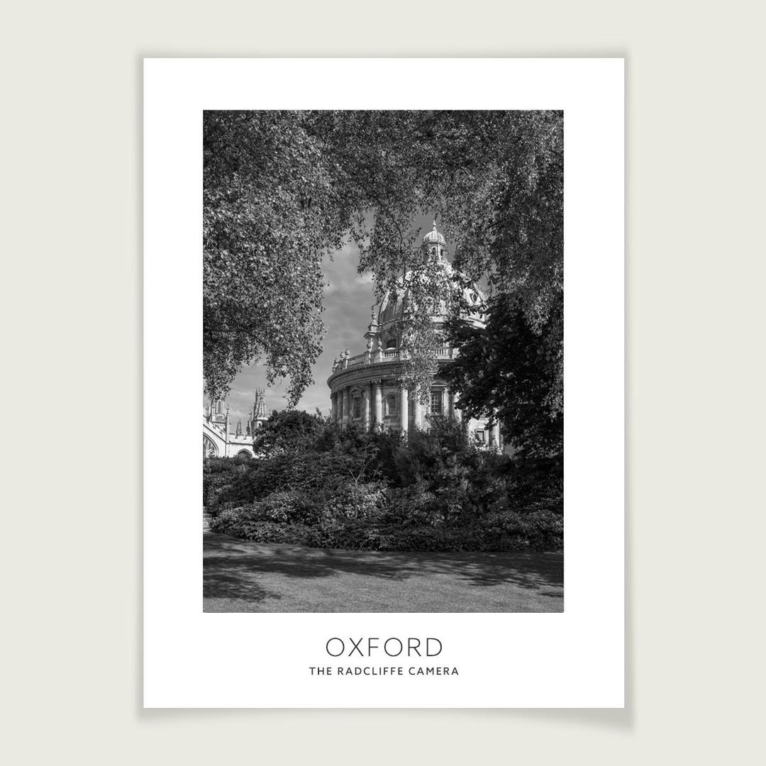 The Radcliffe Camera | Oxford Art Print | Black and White Poster or ...