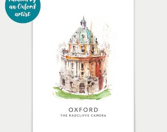 The Radcliffe Camera | Oxford Art Print | Watercolour Print or Canvas
