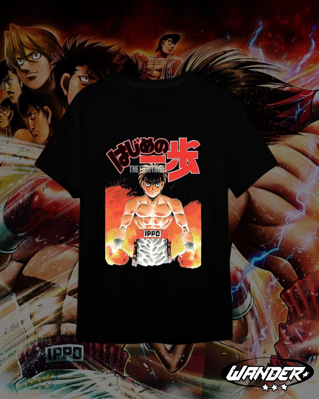 Anime Hajime No Ippo Kamogawa Boxing Gym T Shirt Manga Makunouchi Takamura  KBG Print Short Sleeve T-Shirts Oversized Streetwear 