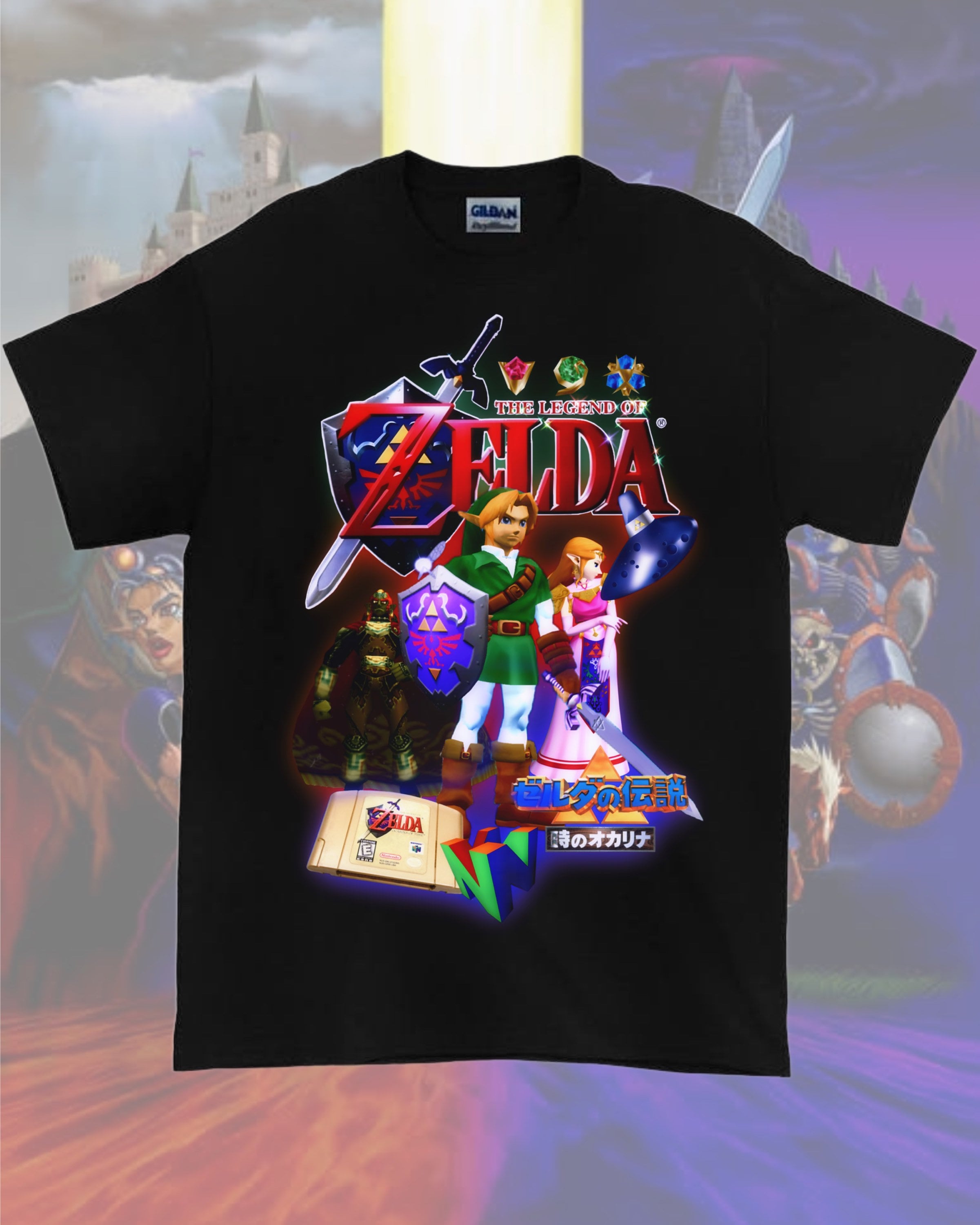 The Legend of Zelda - PixelRetro Video Game T-shirt - Link - Retro Nes